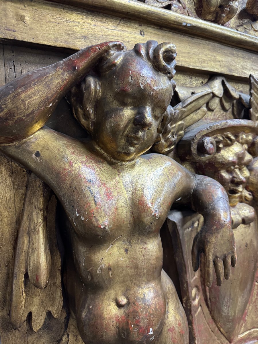 Gilded Poplar Wood Frieze-photo-3