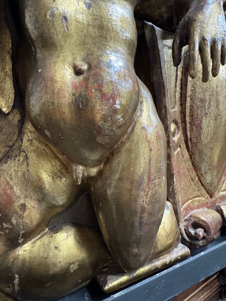 Gilded Poplar Wood Frieze-photo-4