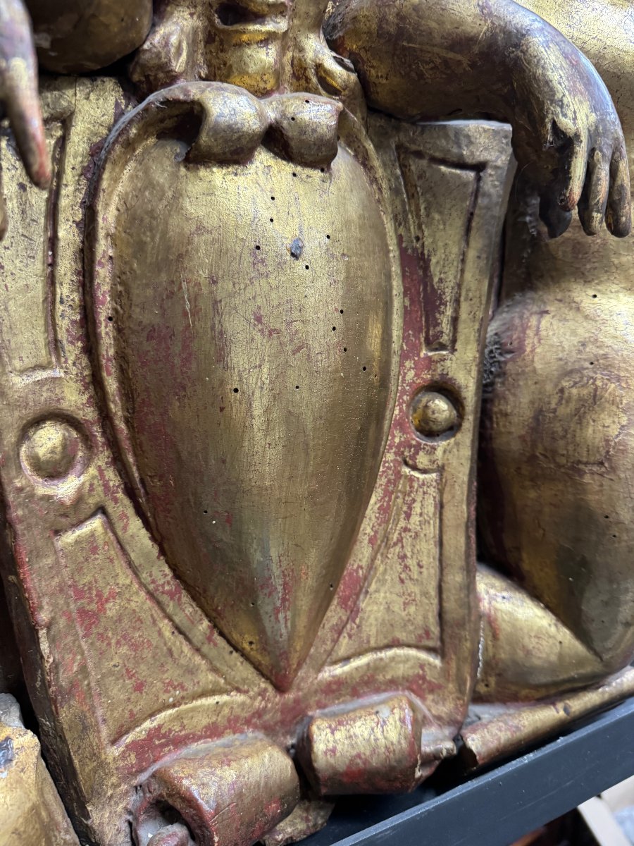 Gilded Poplar Wood Frieze-photo-1