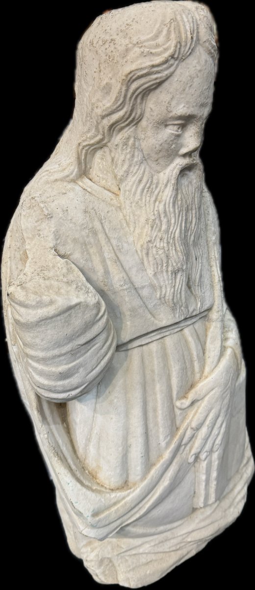 figure de sainte en marbre-photo-3