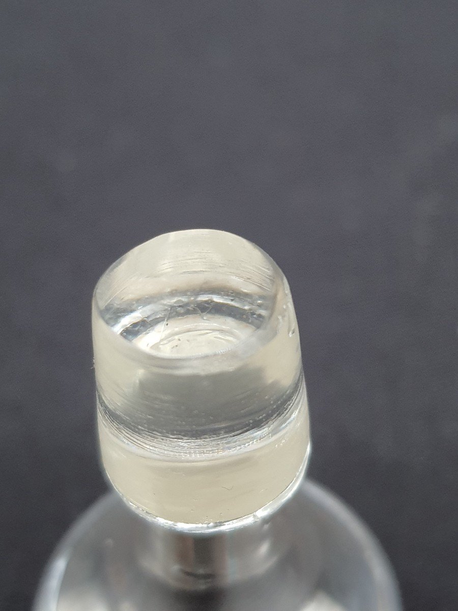 Old Crystal And Silver Bottle Hallmark Minerva-photo-3