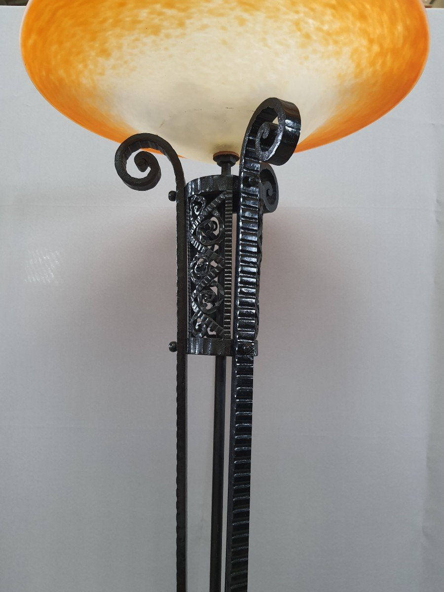 Art Deco Schneider Floor Lamp Circa 1925-photo-4