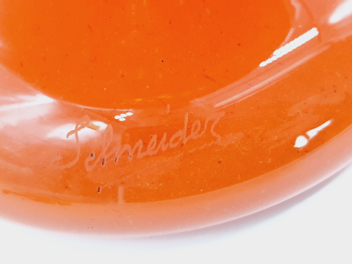 Important Schneider Vase On Shower Foot Jade Series Circa 1925 Height 49cm Weight 3kg670-photo-4