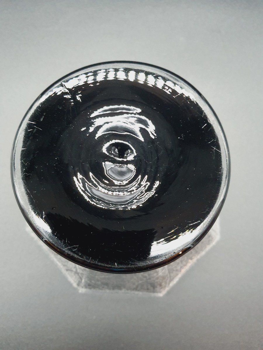 Daum Crystal Coupe Serpentine Decor Circa 1930-photo-1