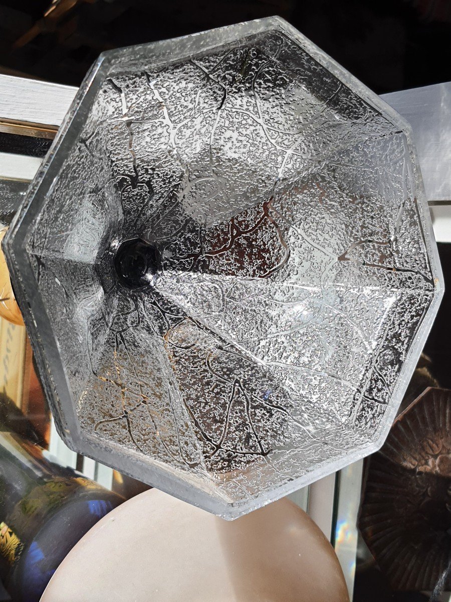 Daum Crystal Coupe Serpentine Decor Circa 1930-photo-5