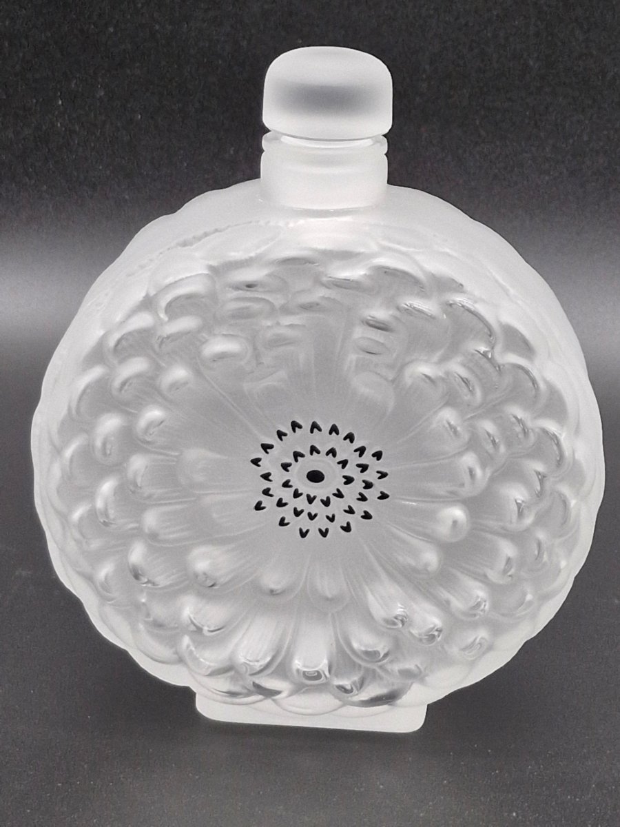 Lalique Bottle With Dahlia Decor, 21cm-photo-3