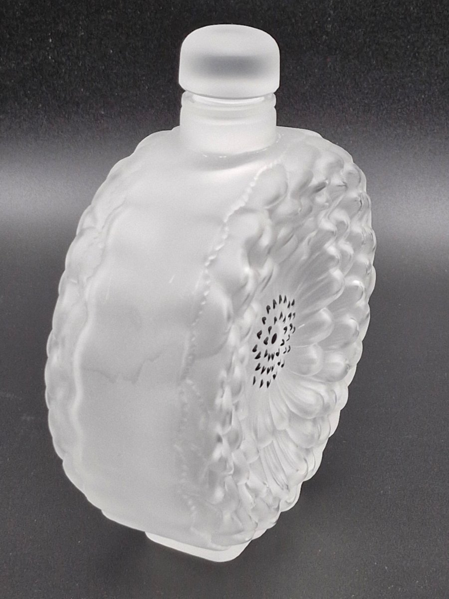 Lalique Bottle With Dahlia Decor, 21cm-photo-4