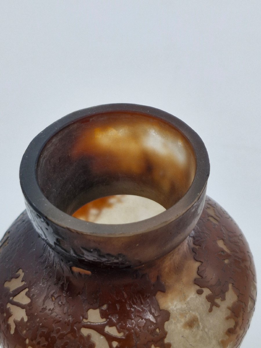 Vase By André Delatte, Lakeside Landscape-photo-4