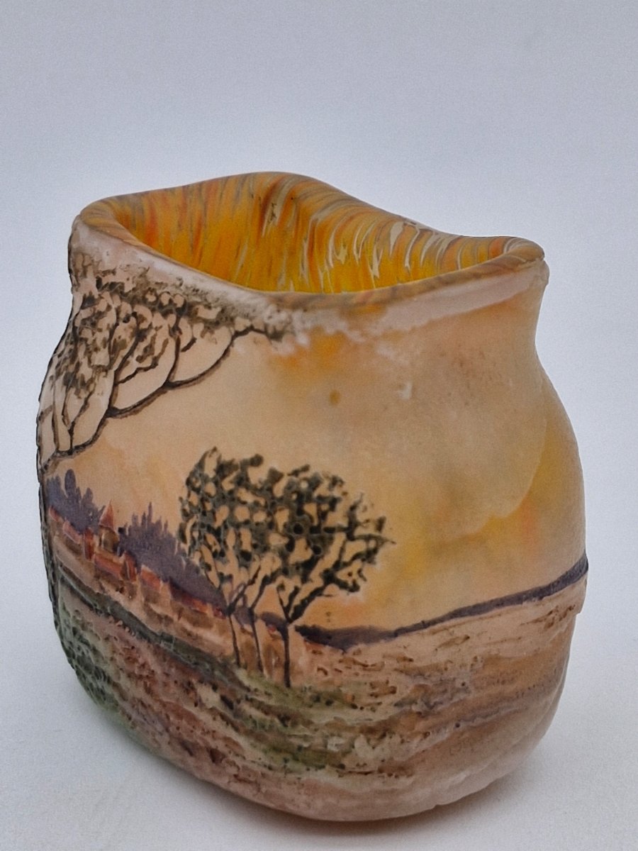 vase rectangulaire miniature Legras -photo-2