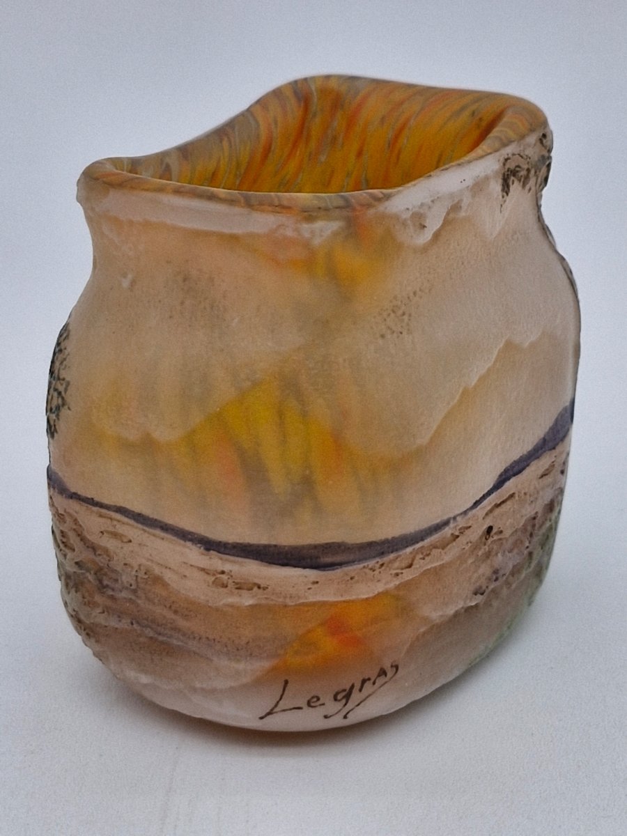 vase rectangulaire miniature Legras -photo-3