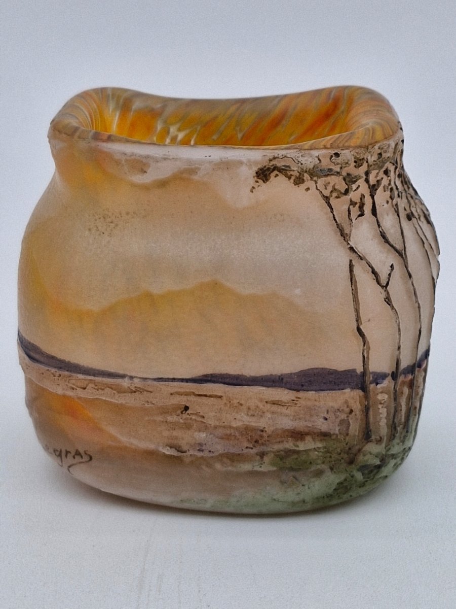 vase rectangulaire miniature Legras -photo-1