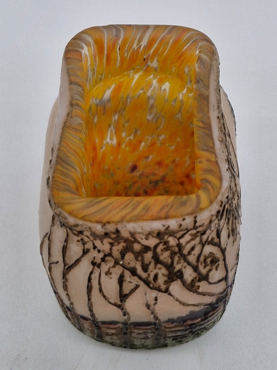 vase rectangulaire miniature Legras -photo-3