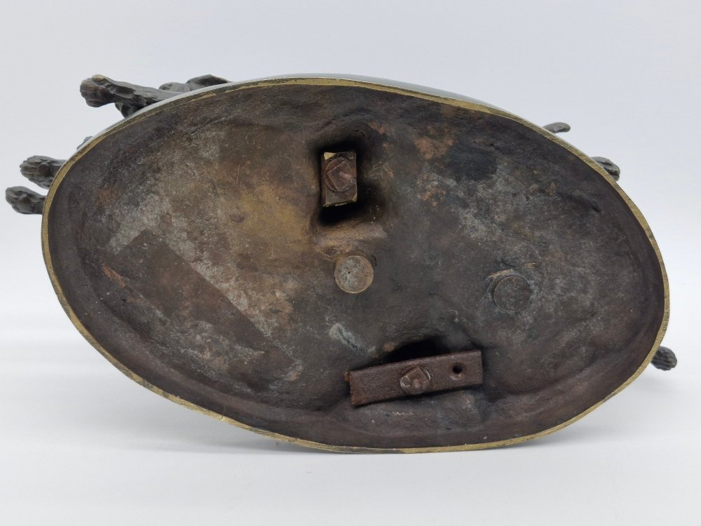 Bronze chiens courants ,  3 chiens Saint Hubert , Paul Edouard Dreux 1855-1947-photo-5