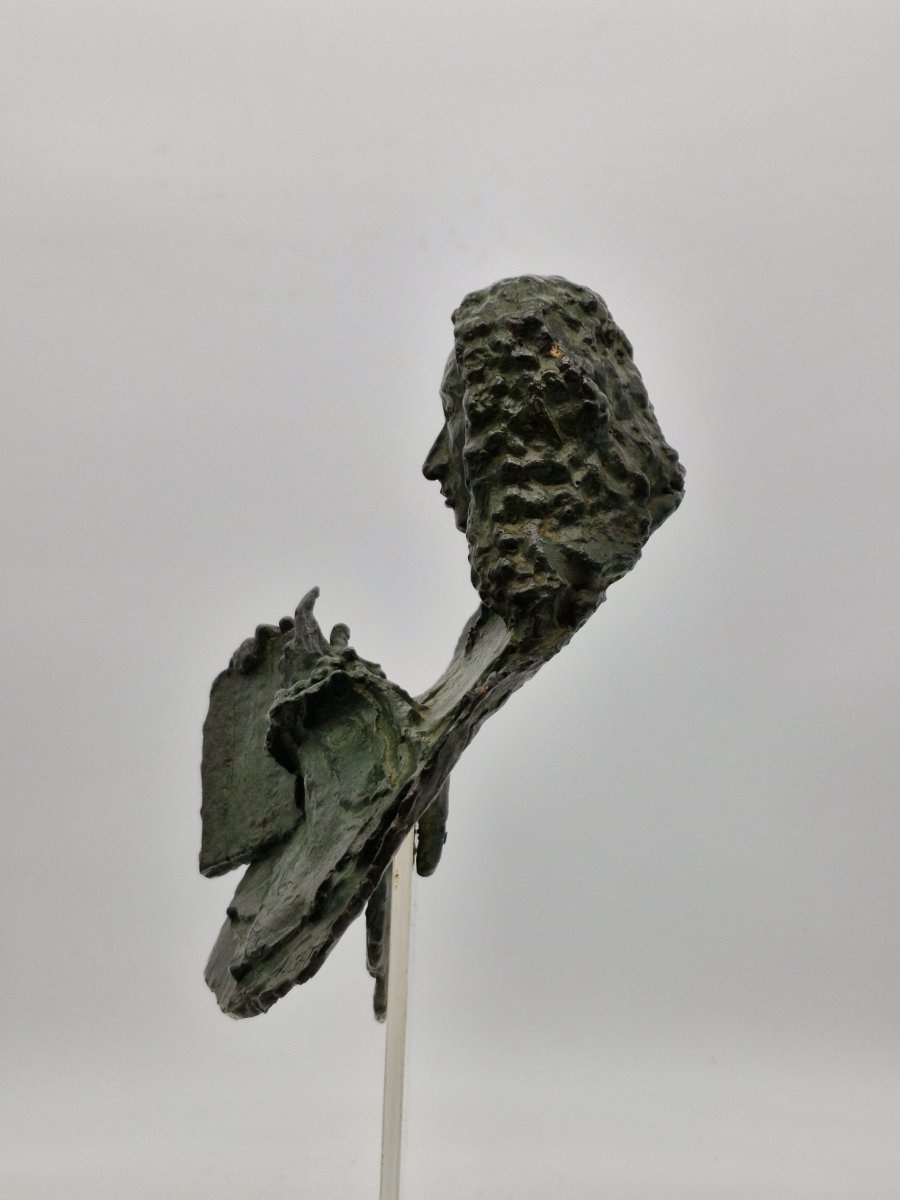 bronze buste de Pierre Fauchard N°112/240-photo-1
