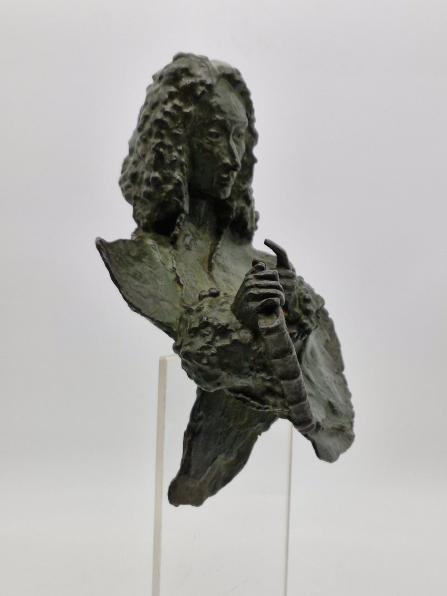 bronze buste de Pierre Fauchard N°112/240-photo-3