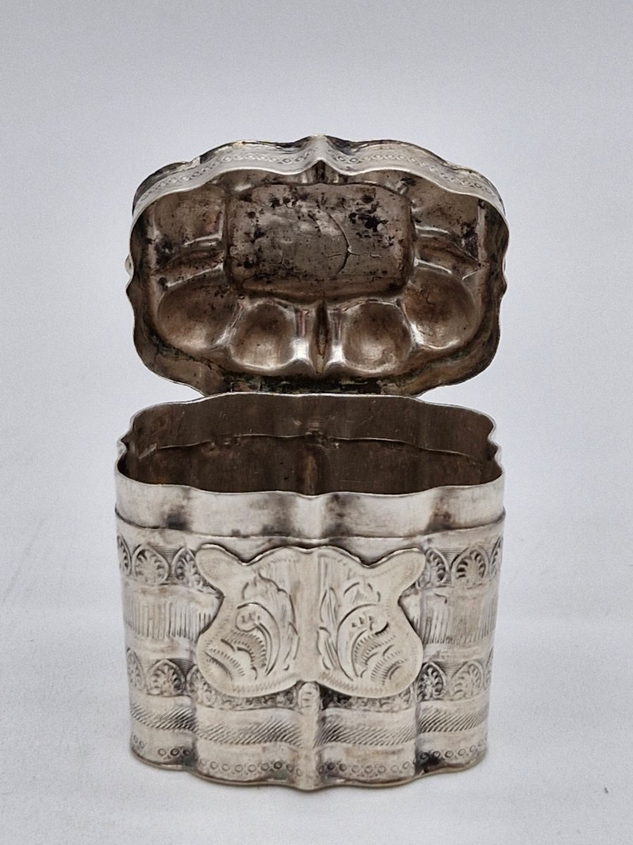 Silver Snuffbox With Lion Hallmark, Left Paw Raised-photo-2