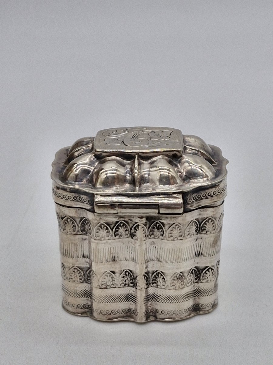 Silver Snuffbox With Lion Hallmark, Left Paw Raised-photo-4