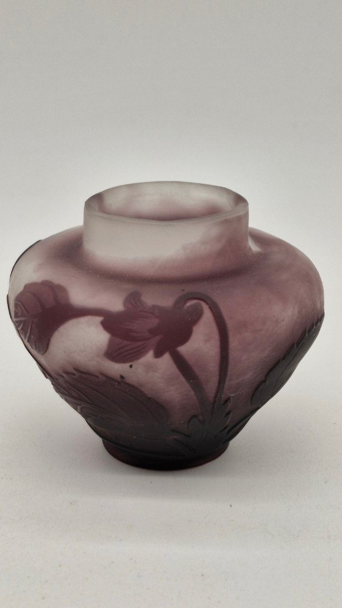 Vase Gallé miniature signature à l'étoile