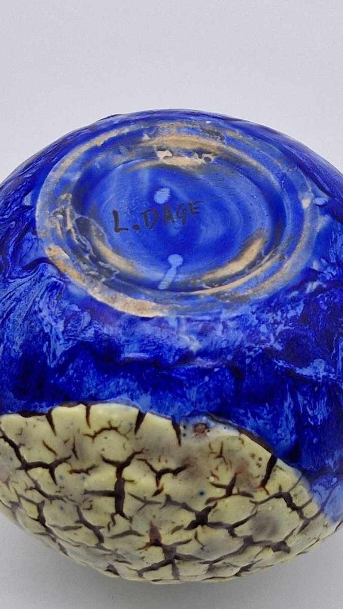 vase boule céramique Louis Dage-photo-1
