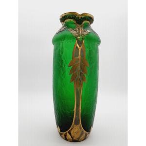 Legras Vase Imperial Green Series