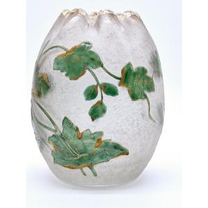 Vase Libellule Legras