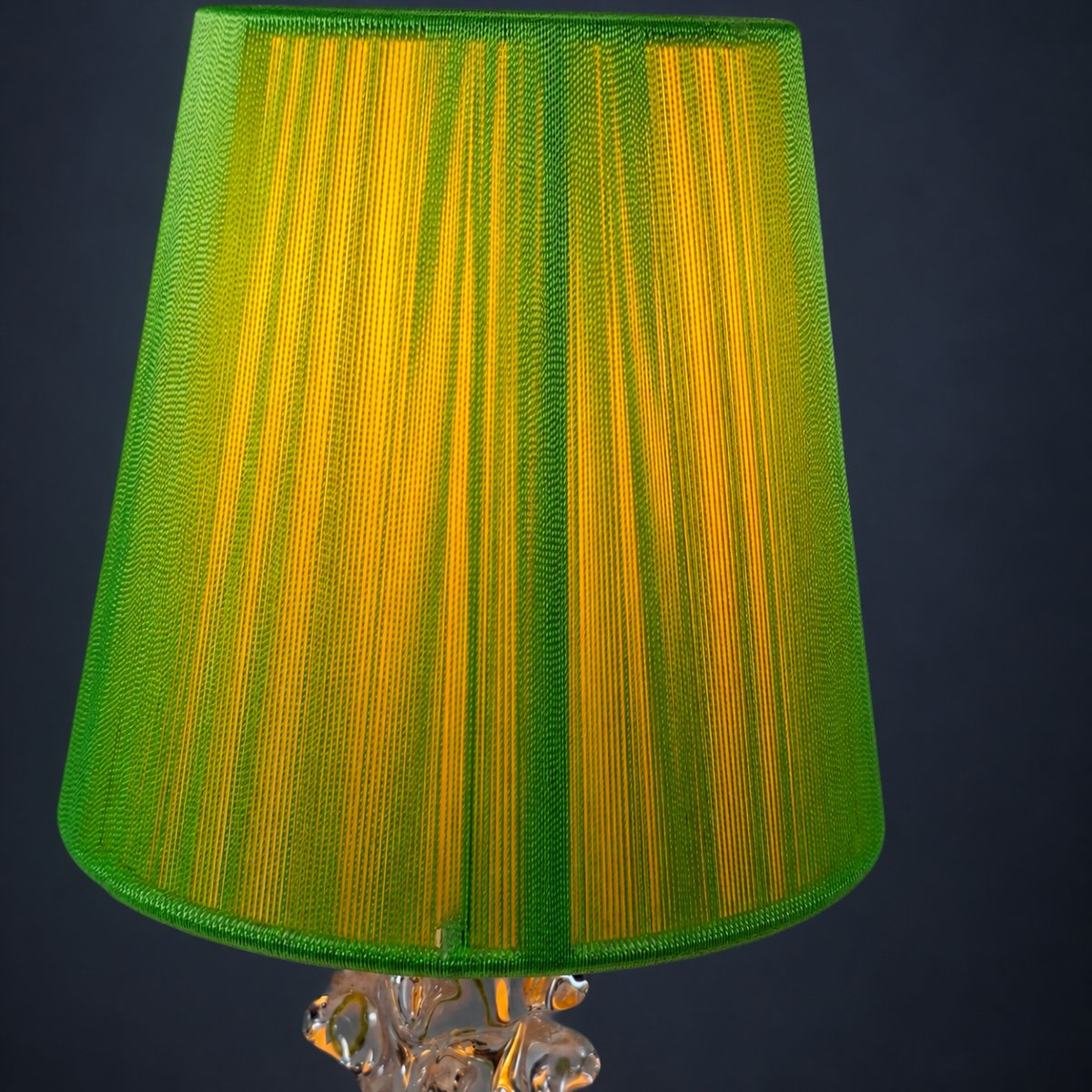 1960s Schneider France Crystal Lamp – Hand-crafted – New Wiring-photo-1