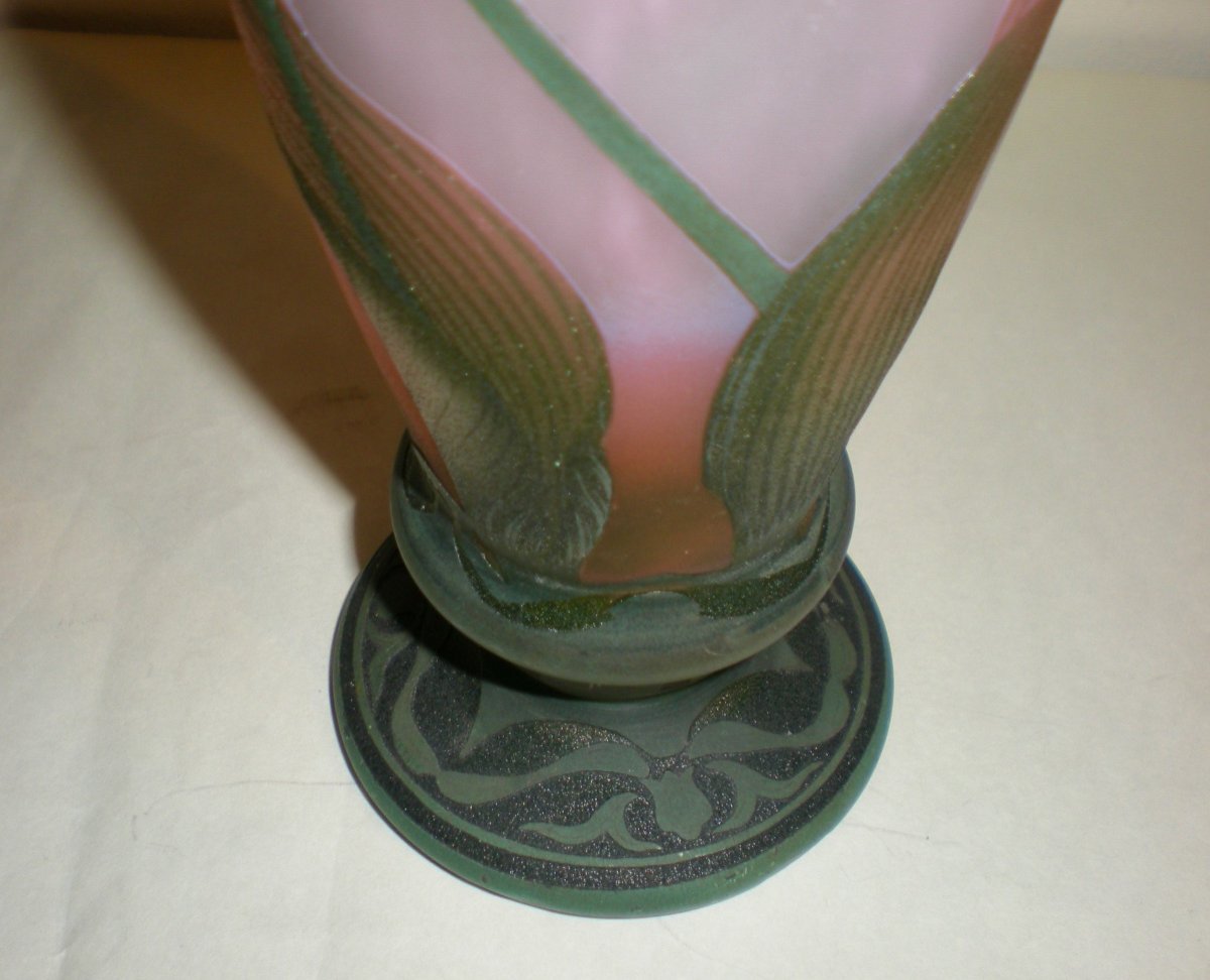 Dragonfly - Art Nouveau Vase Daum Nancy-photo-2