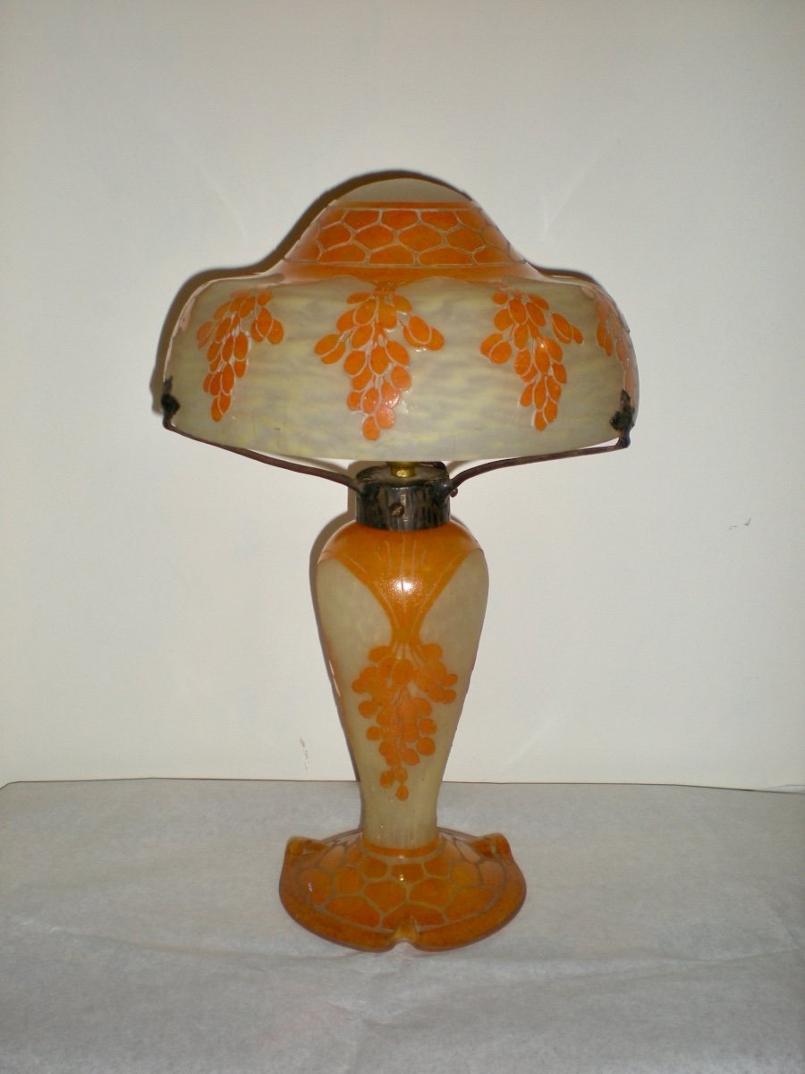 Dattiers- Art Dèco Lamp Le Verre Français