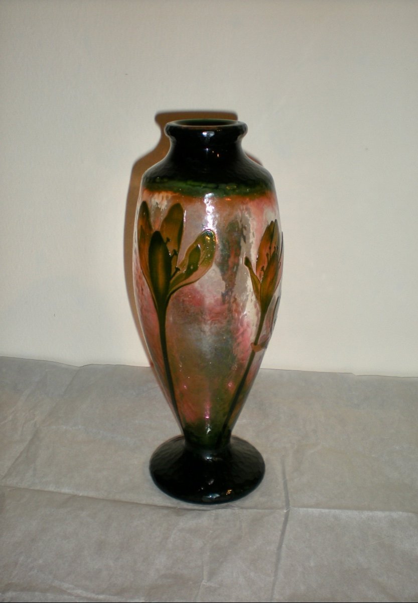 Crocus-vase Art Nouveau Daum Nancy-photo-2