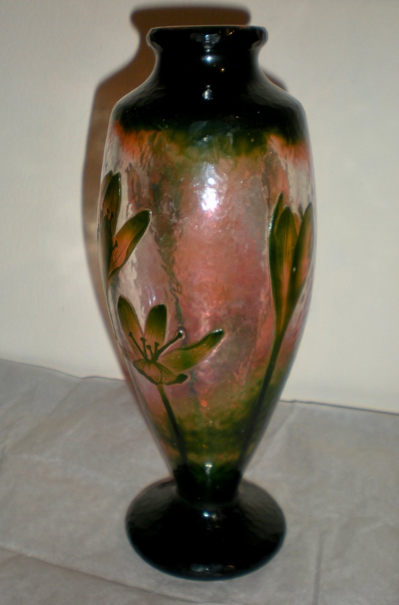 Crocus-vase Art Nouveau Daum Nancy-photo-4