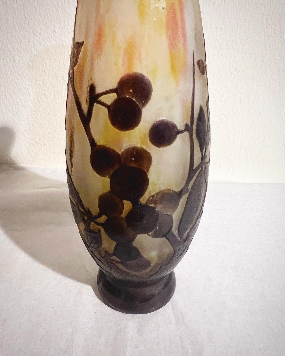 Vase Art Nouveau Daum Nancy ( Plaquettes) -photo-2