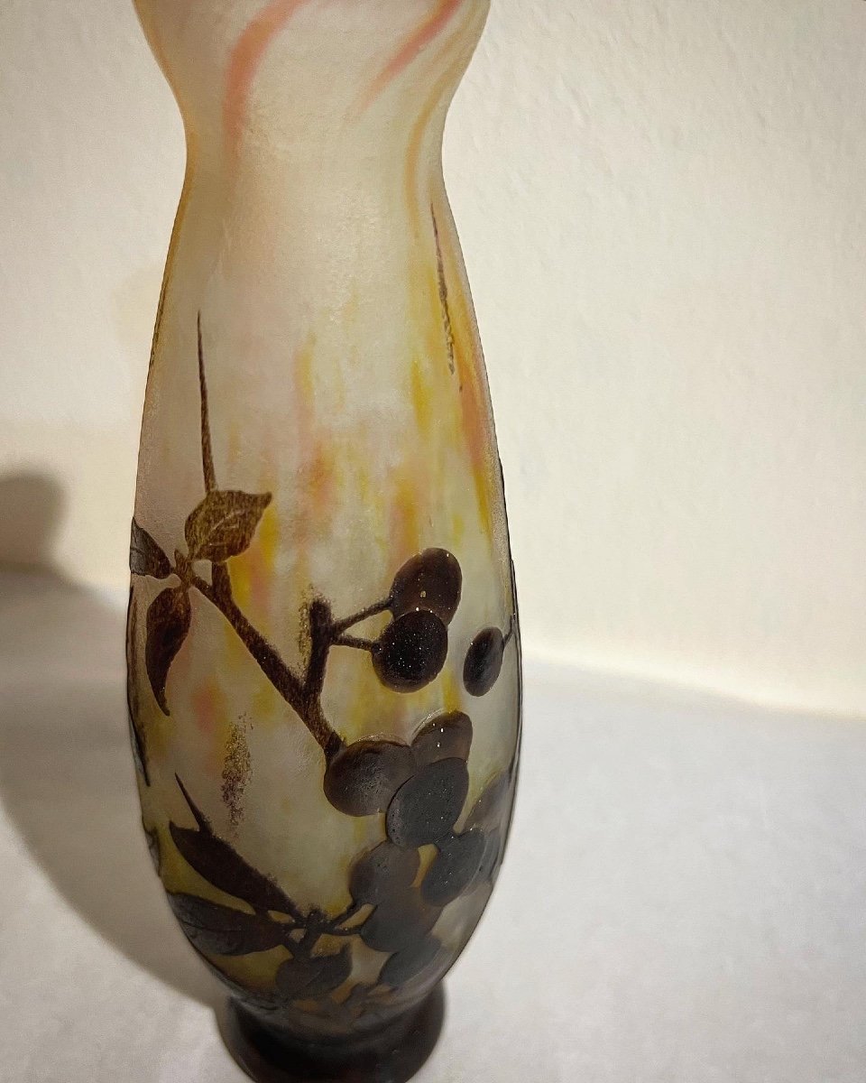 Vase Art Nouveau Daum Nancy ( Plaquettes) -photo-3