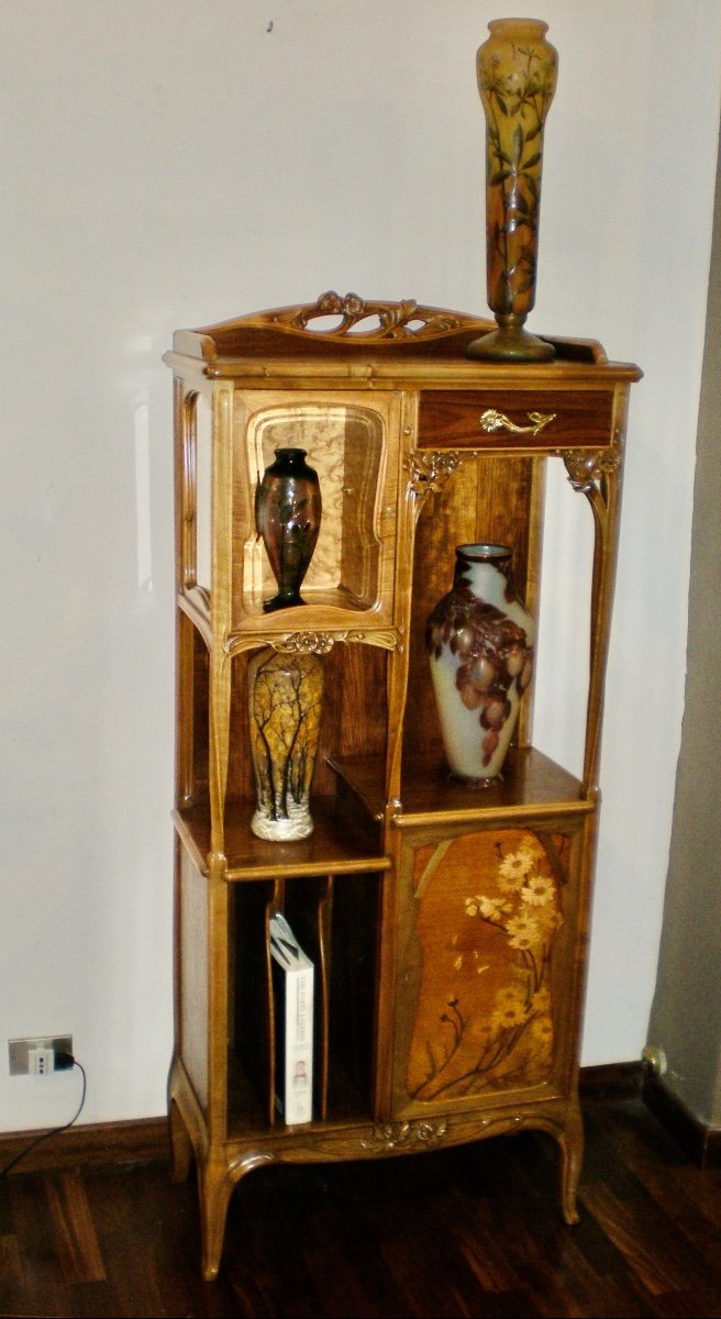 Daisies- Art Nouveau Gauthier Music Cabinet-photo-2