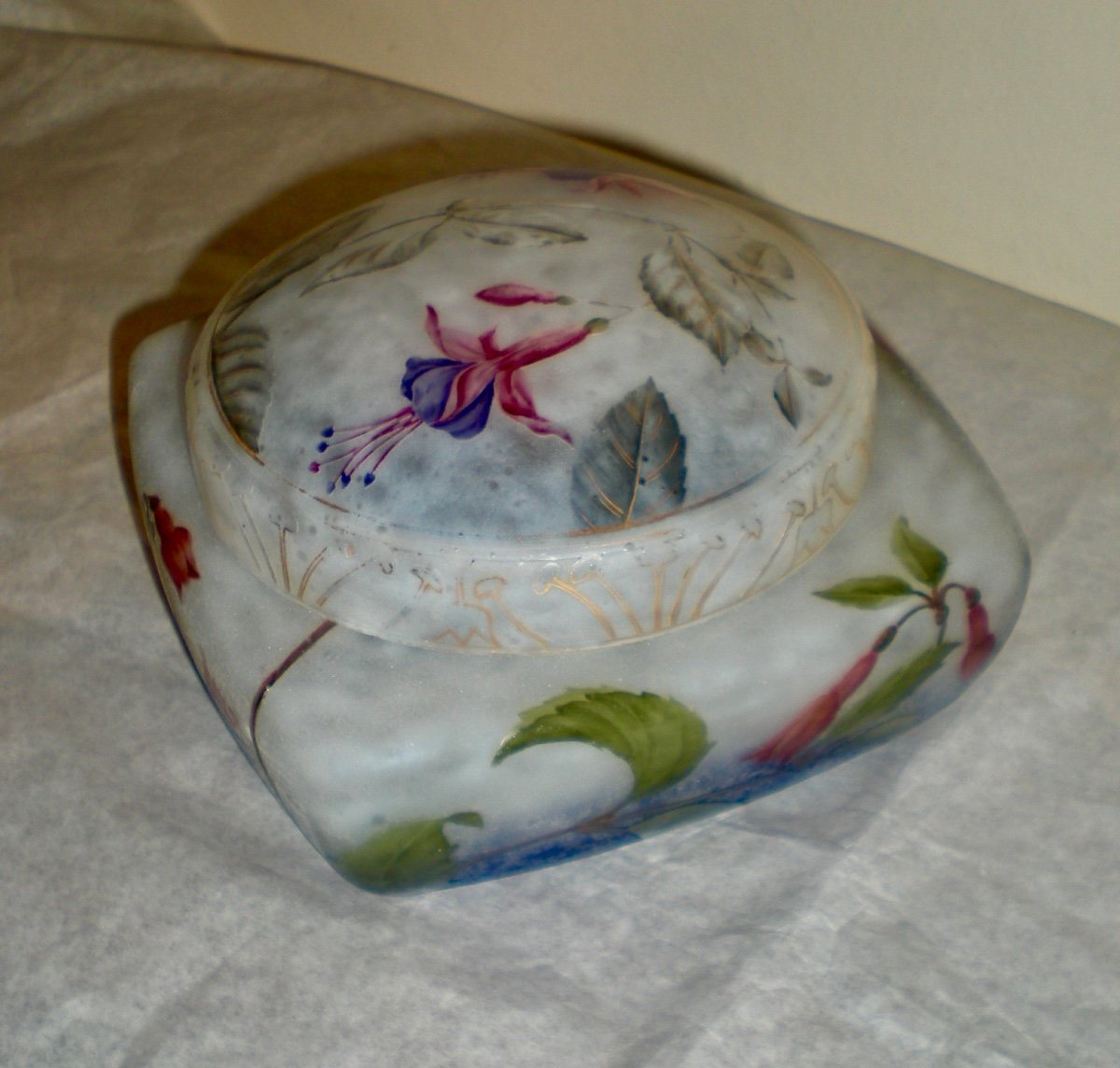 Fuchsia - Bonbonniere Art Nouveau Daum Nancy-photo-2