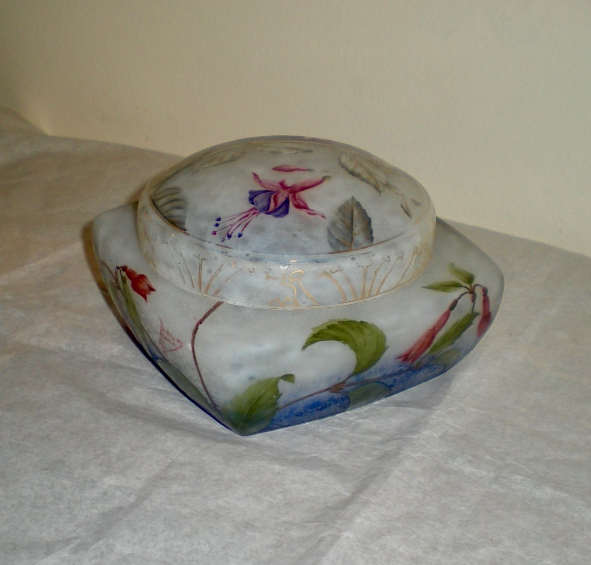 Fuchsia - Bonbonniere Art Nouveau Daum Nancy-photo-3