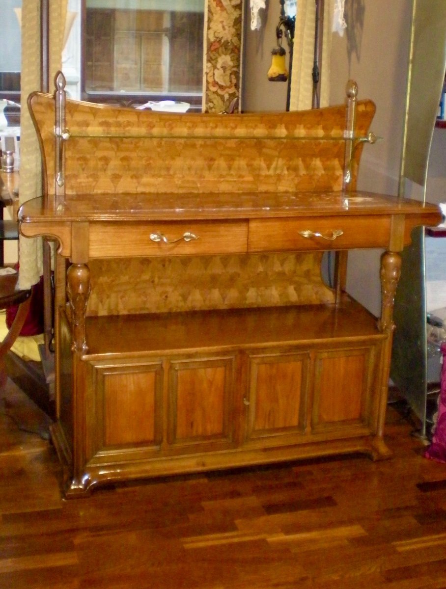 Majorelle Art Nouveau Sideboard-photo-2