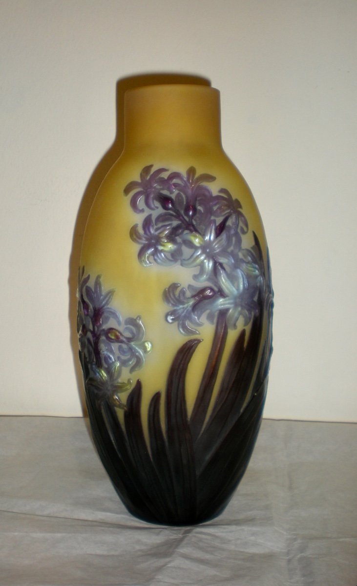 Jacinthes - Vase Soufflé Galle