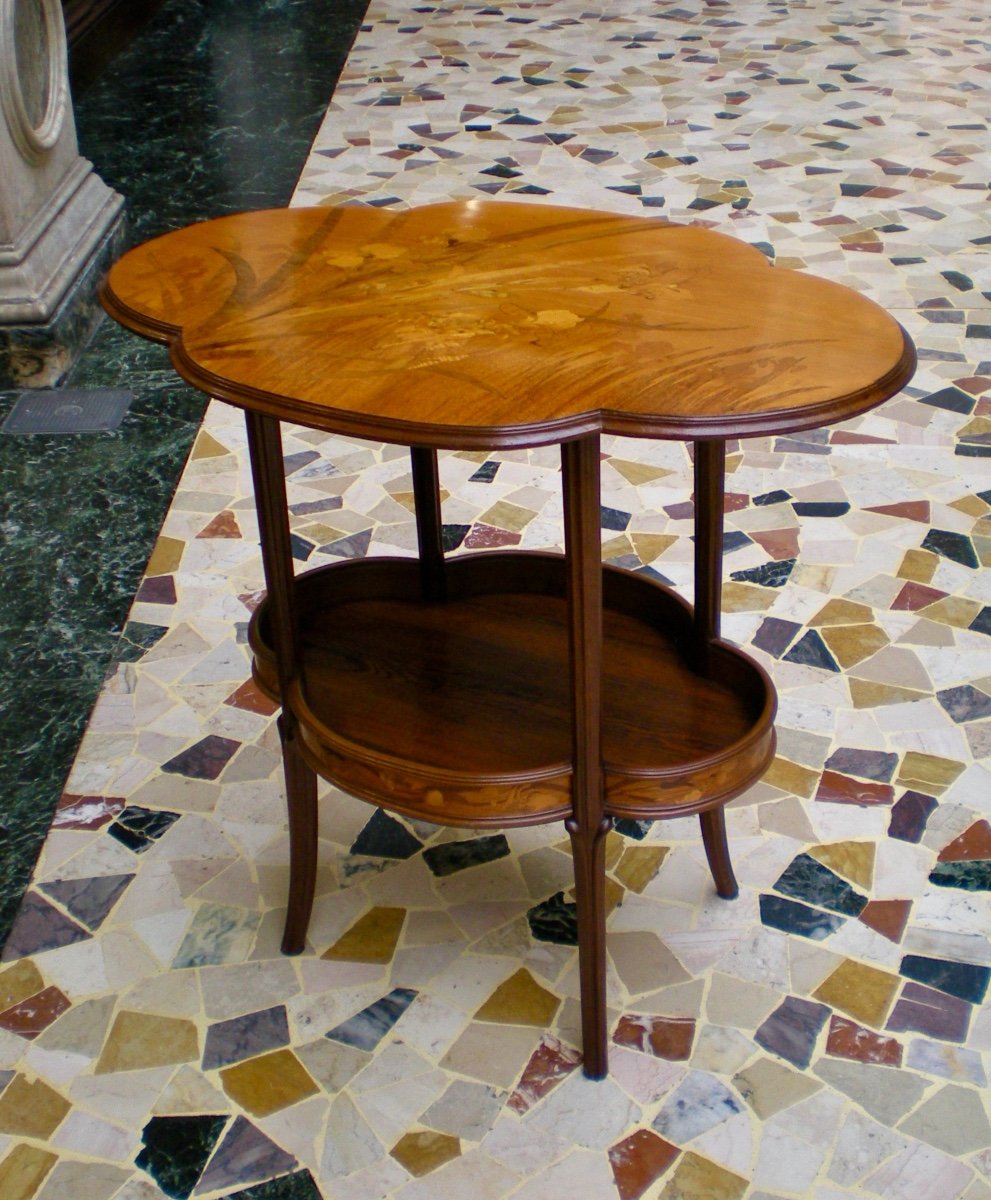 Iris-table Galle Art Nouveau-photo-2