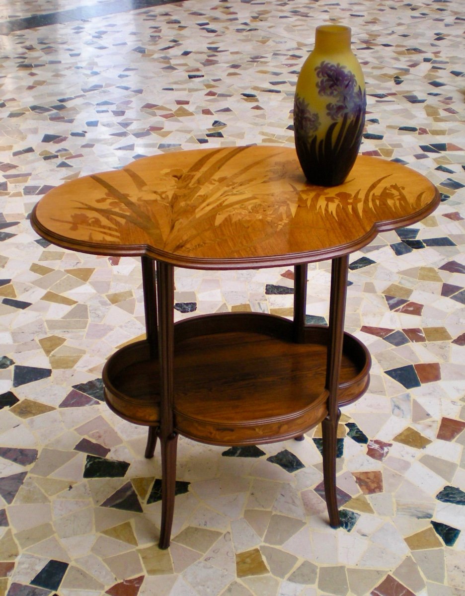 Iris-table Galle Art Nouveau