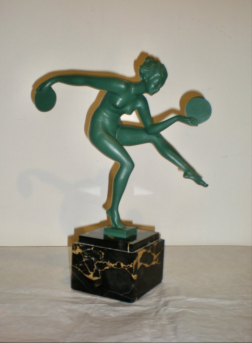 Danseuse - Figurine Art Déco Derenne/max Le Verrier-photo-2