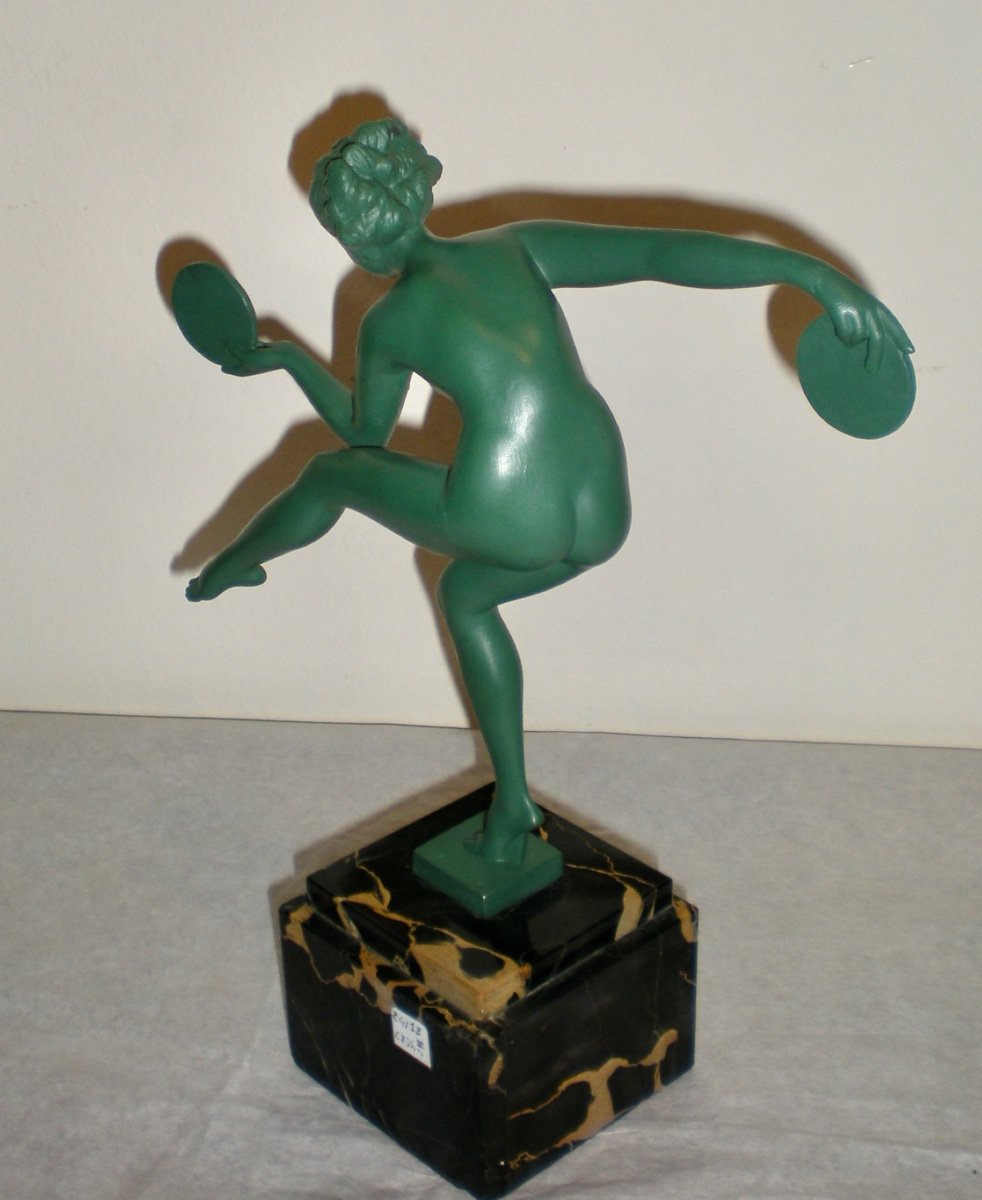 Danseuse - Figurine Art Déco Derenne/max Le Verrier-photo-1