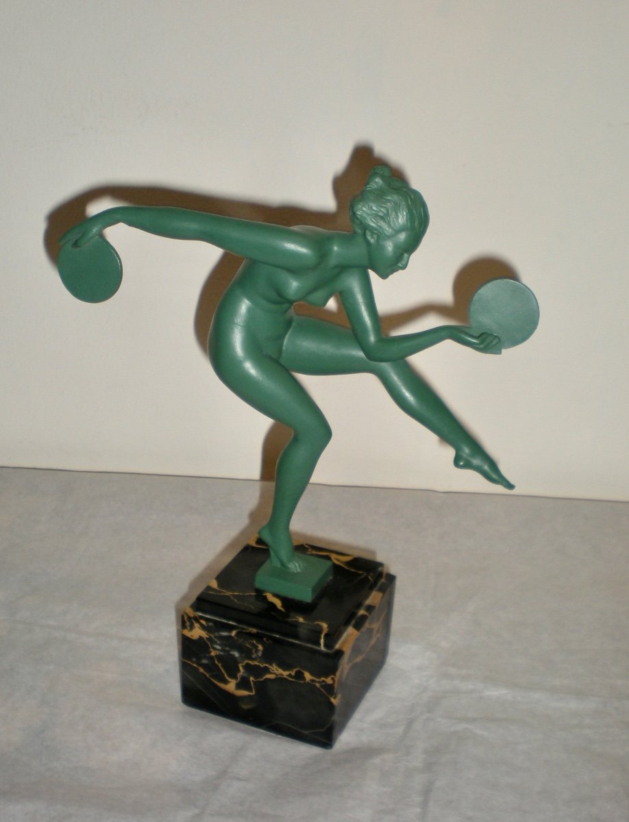 Danseuse - Figurine Art Déco Derenne/max Le Verrier-photo-2