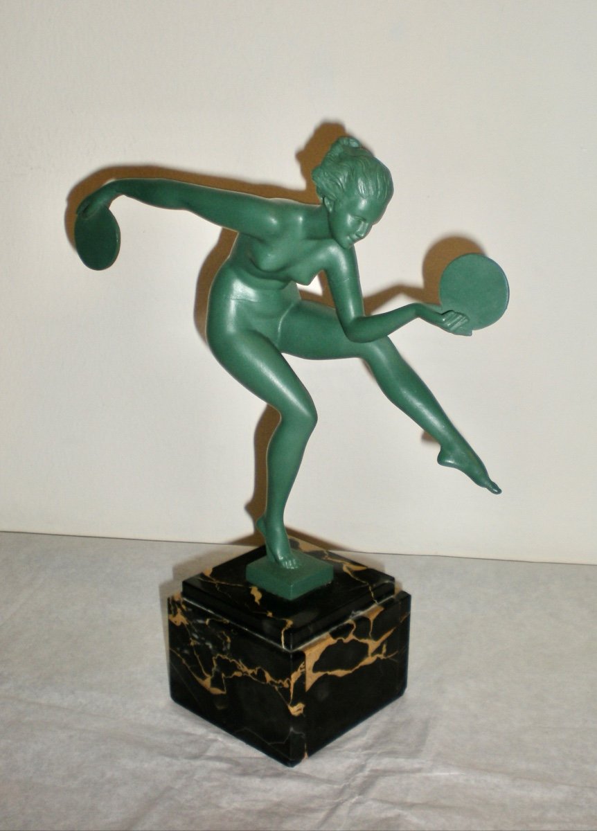 Danseuse - Figurine Art Déco Derenne/max Le Verrier