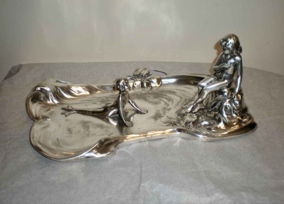 Mermaid- Art Nouveau B&g Imperial Vide Poches-photo-2