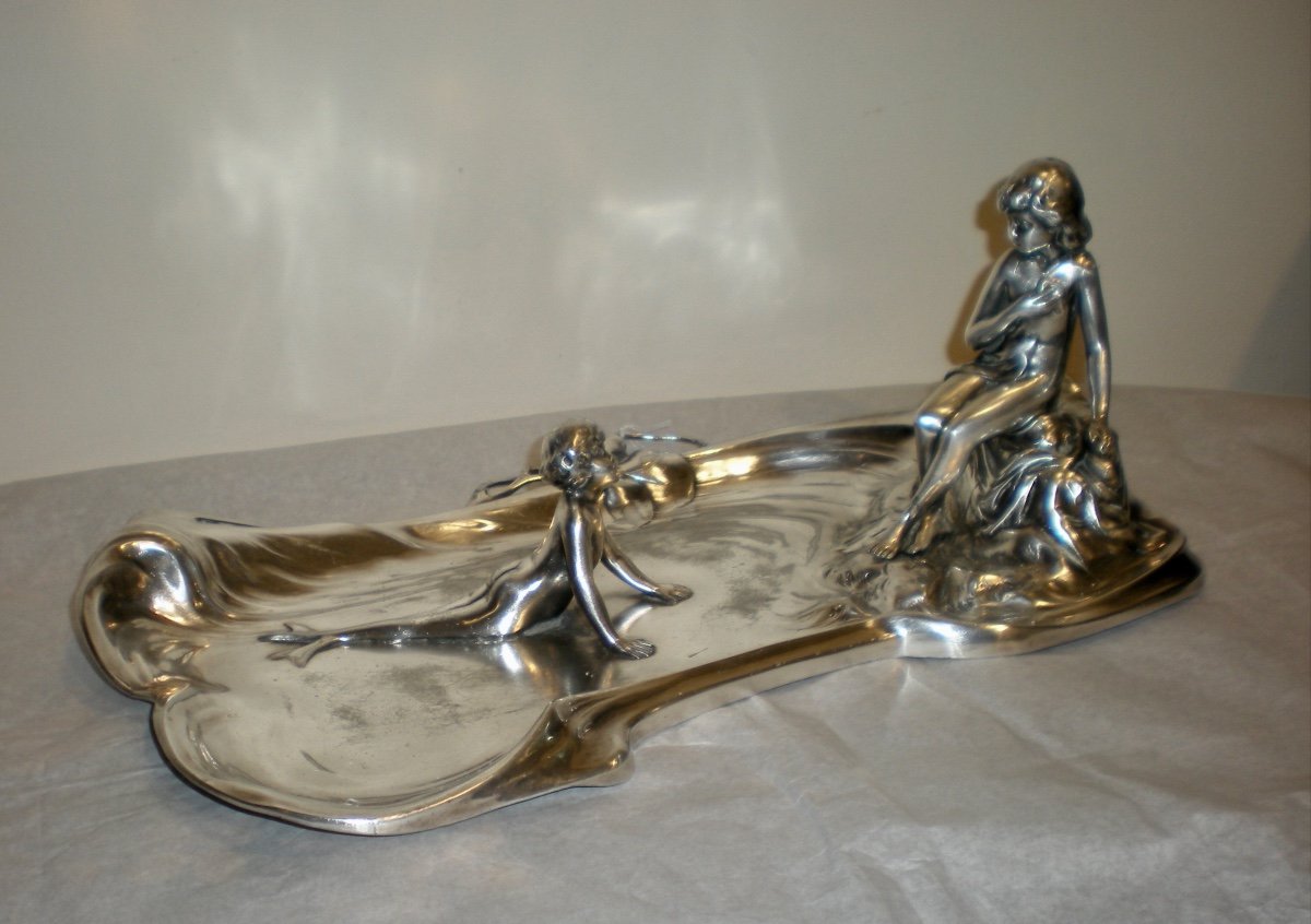 Mermaid- Art Nouveau B&g Imperial Vide Poches