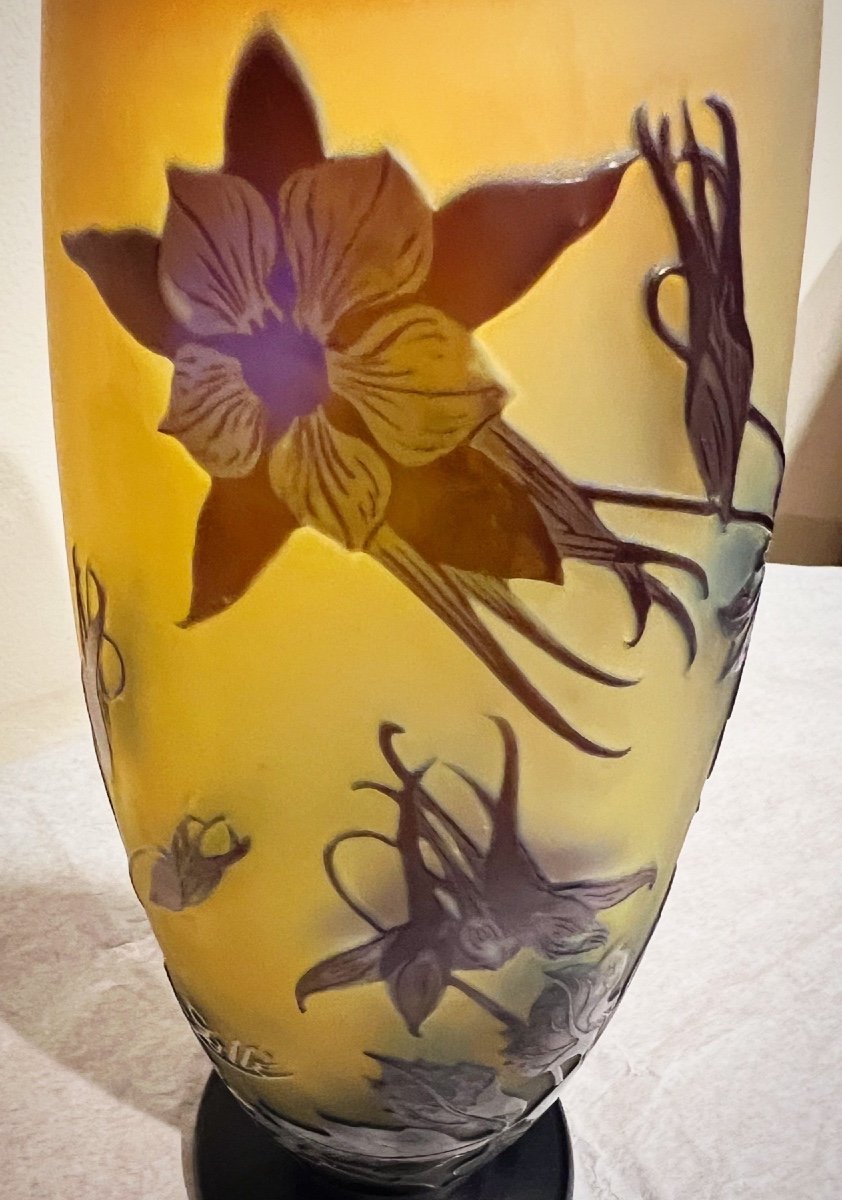 Colombines - Art Nouveau Galle Vase -photo-2