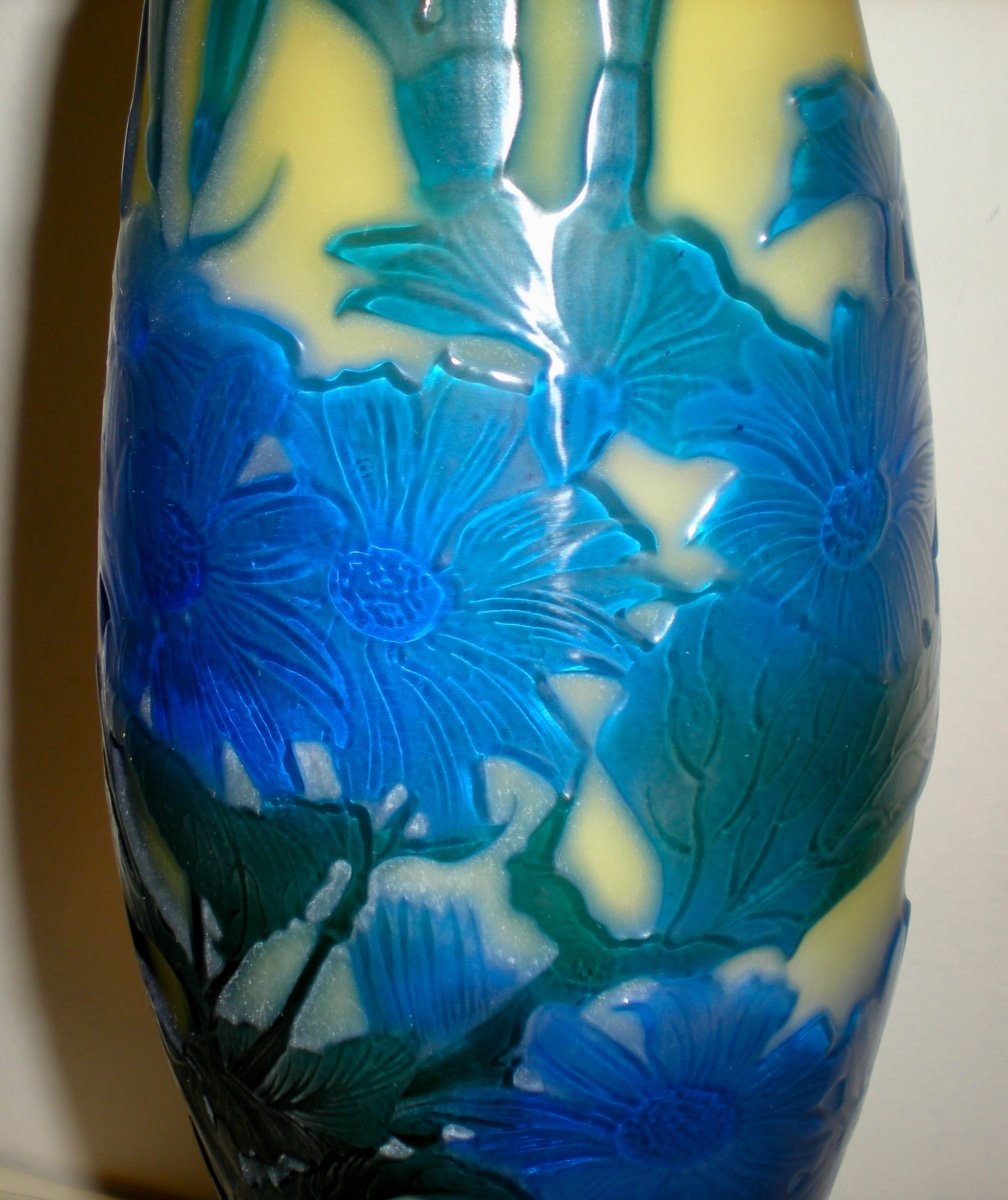 Cinéraire- Vase  Gallè Art Nouveau-photo-2