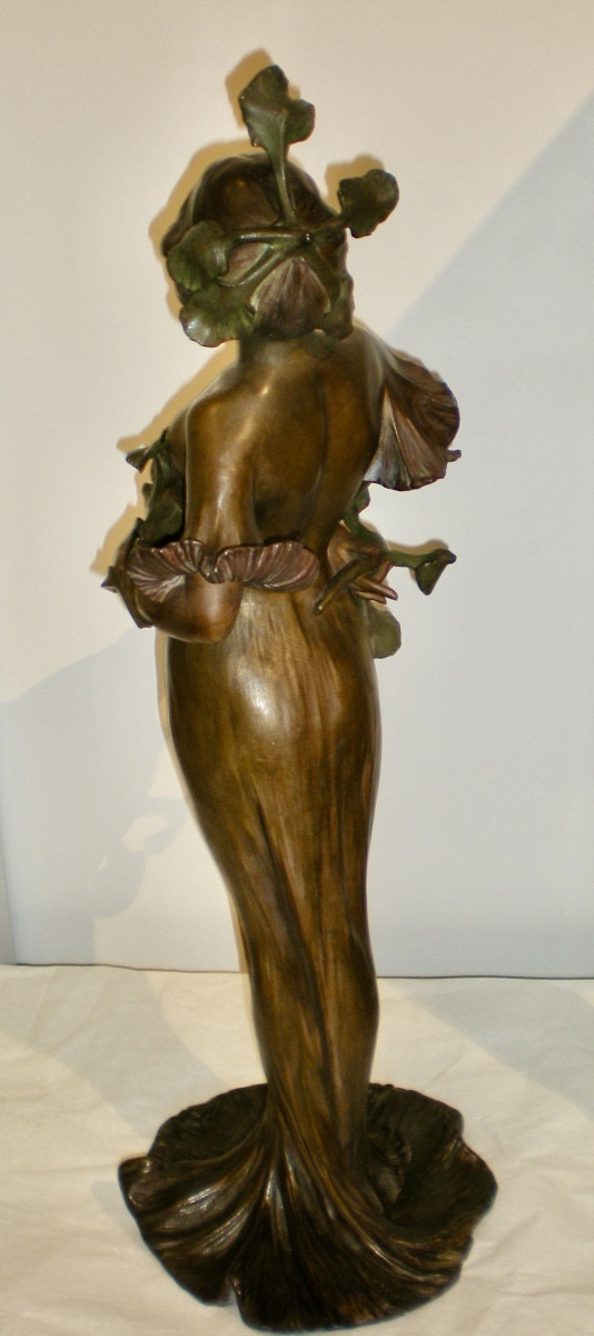 Flora- Art Nouveau Sculpture Lucien Alliot-photo-3
