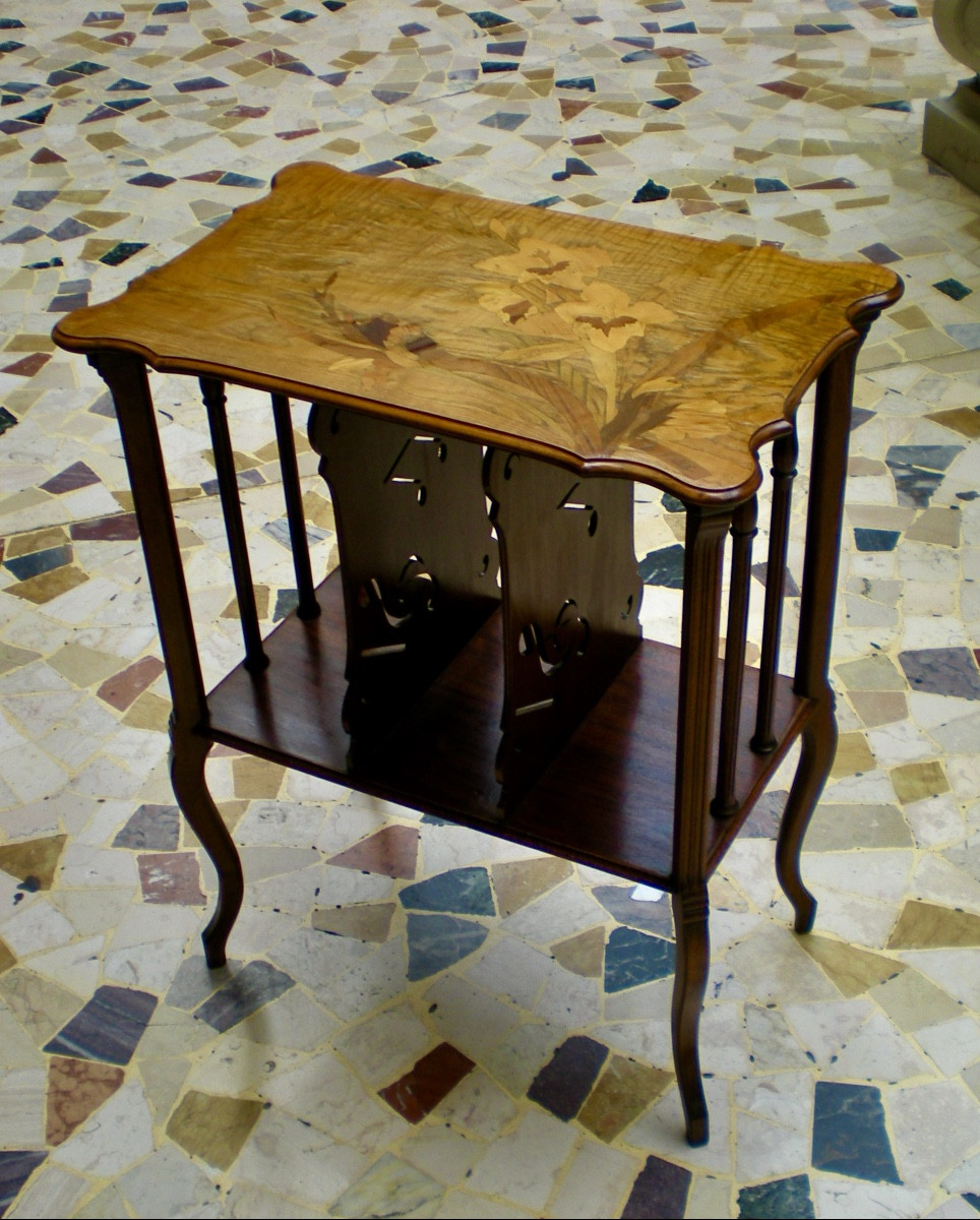 Table à musique art Nouveau Gallè-photo-4