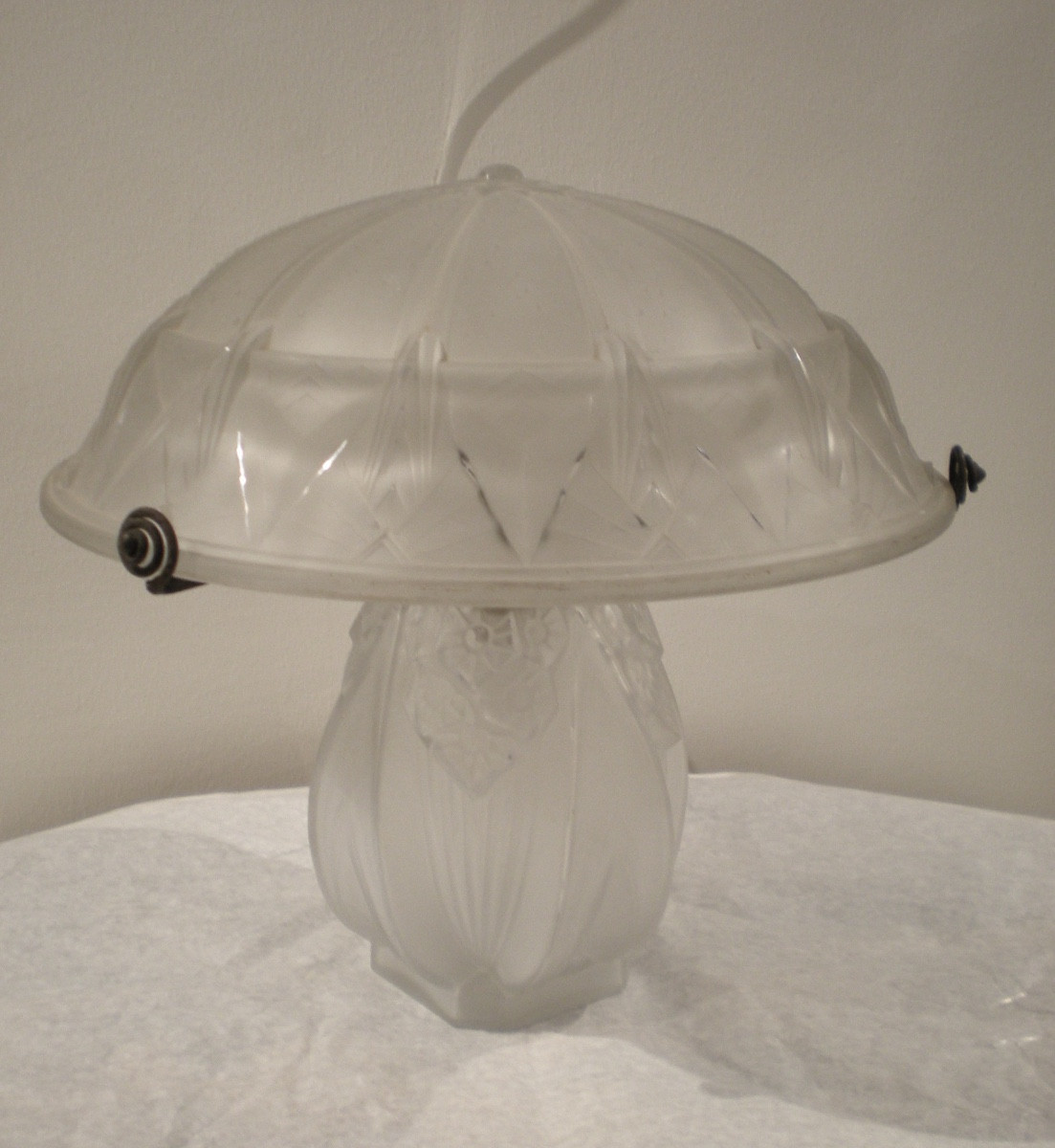 Lampe champignon art déco Muller Frères Lunéville